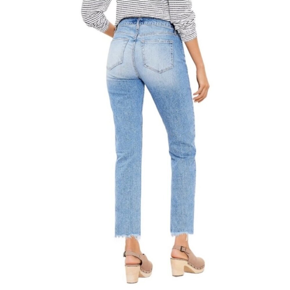 Loft Curvy High Rise Straight Crop Jeans Size 32 - Picture 2 of 13